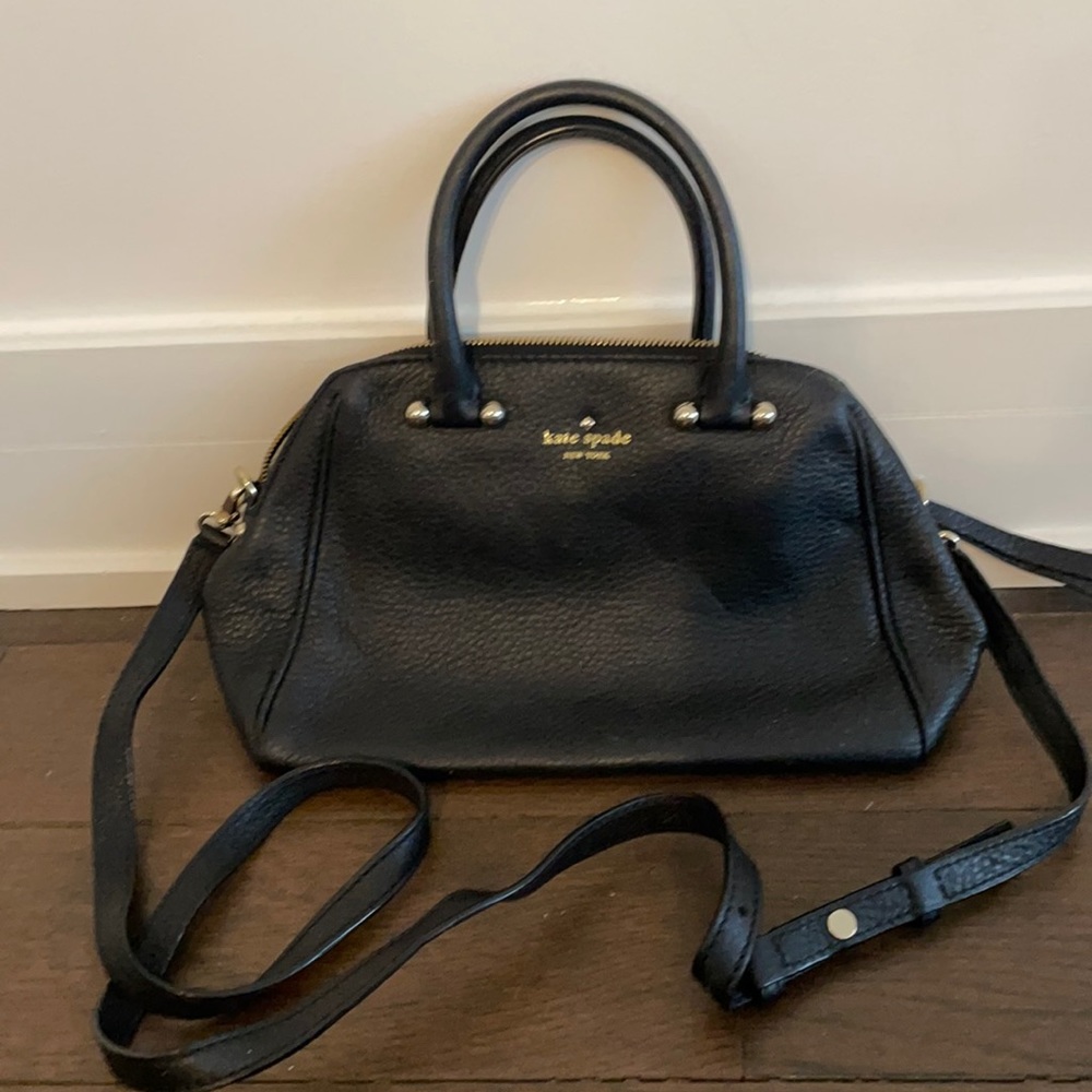 Kate Spade Black Pebbled Leather Clutch